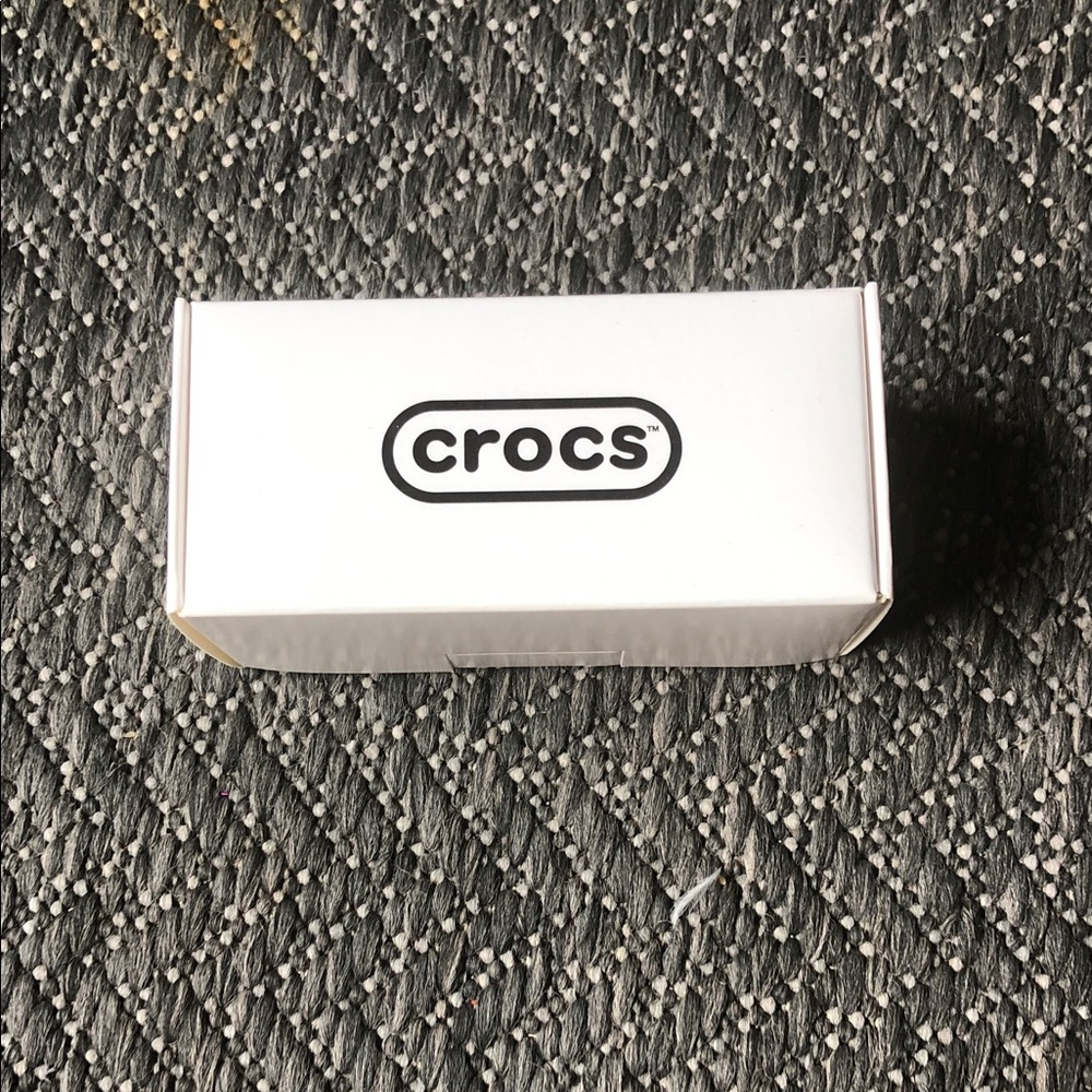 CROCS for McDonald’s white croc collectible with orange details keychain type